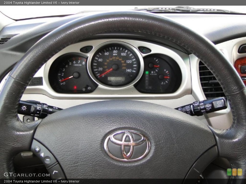 Ivory Interior Steering Wheel for the 2004 Toyota Highlander Limited V6 #38742704