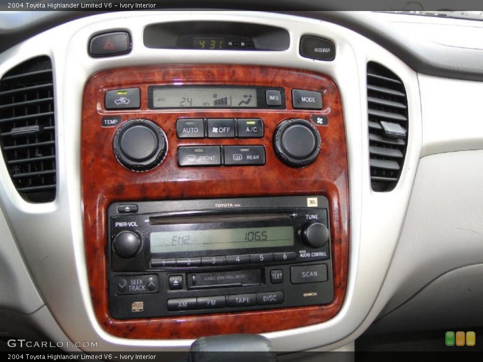 Ivory Interior Controls for the 2004 Toyota Highlander Limited V6 #38742752