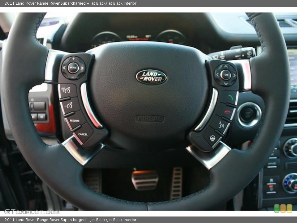 Jet Black/Jet Black Interior Steering Wheel for the 2011 Land Rover Range Rover Supercharged #38743500