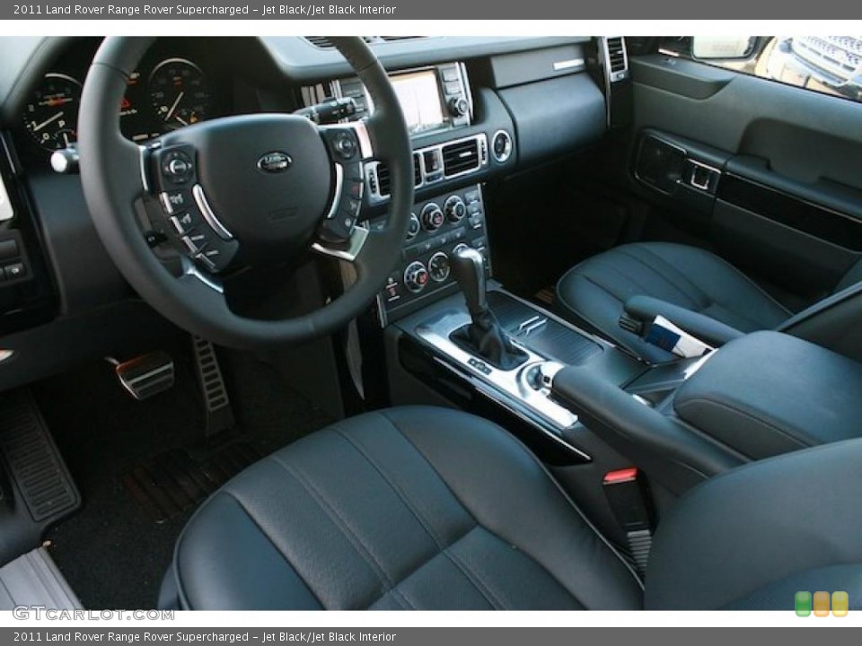 Jet Black/Jet Black Interior Prime Interior for the 2011 Land Rover Range Rover Supercharged #38743536