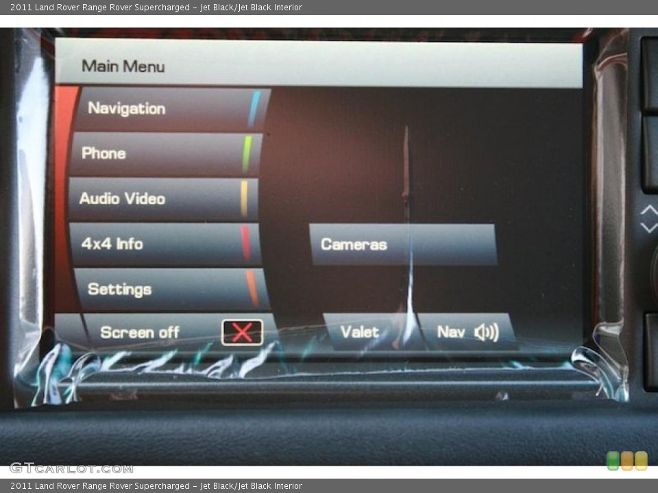 Jet Black/Jet Black Interior Navigation for the 2011 Land Rover Range Rover Supercharged #38743640