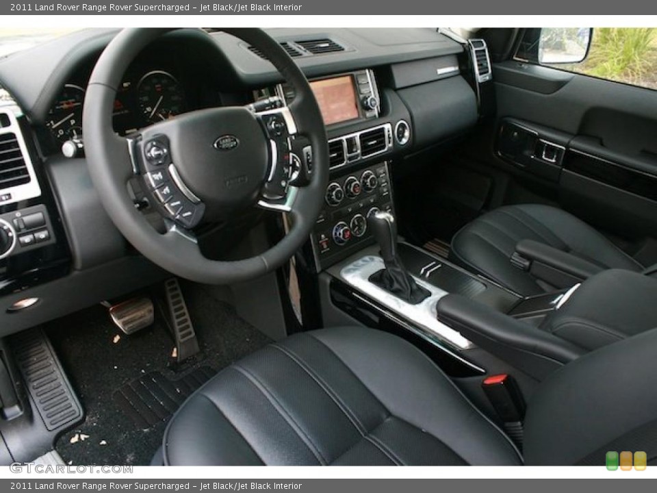 Jet Black/Jet Black Interior Prime Interior for the 2011 Land Rover Range Rover Supercharged #38743912