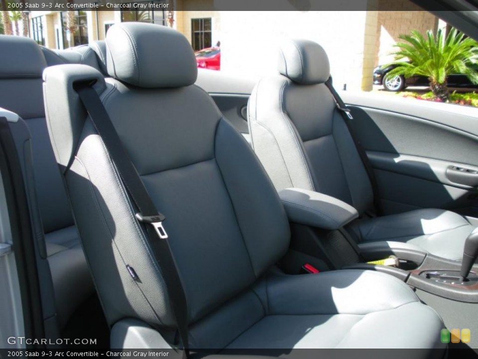 Charcoal Gray Interior Photo for the 2005 Saab 9-3 Arc Convertible #38744080