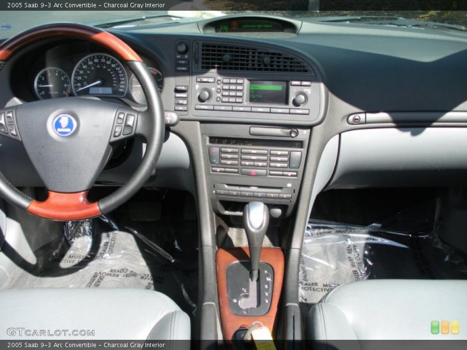 Charcoal Gray Interior Dashboard for the 2005 Saab 9-3 Arc Convertible #38744104
