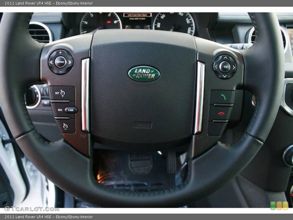 Ebony/Ebony Interior Steering Wheel for the 2011 Land Rover LR4 HSE #38744492