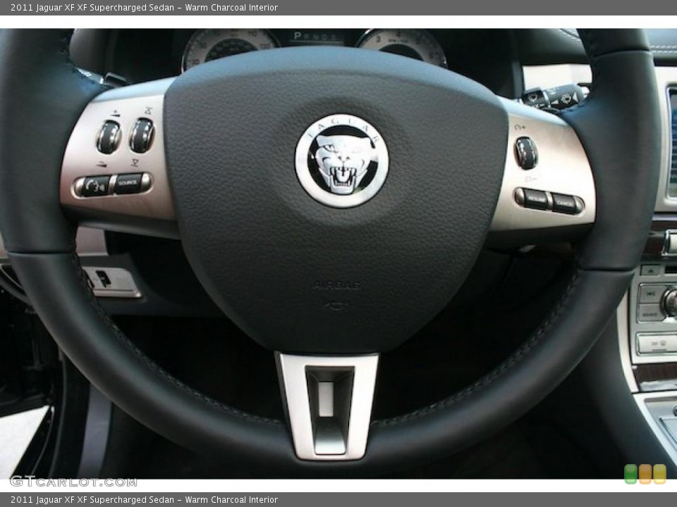 Warm Charcoal Interior Steering Wheel for the 2011 Jaguar XF XF Supercharged Sedan #38744856