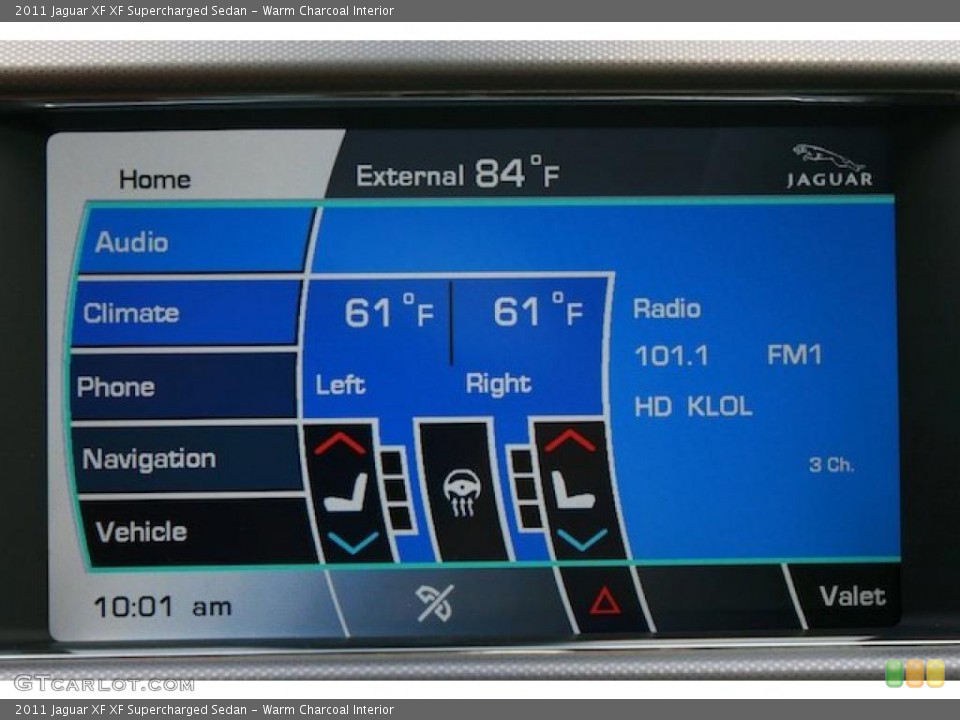 Warm Charcoal Interior Navigation for the 2011 Jaguar XF XF Supercharged Sedan #38744968