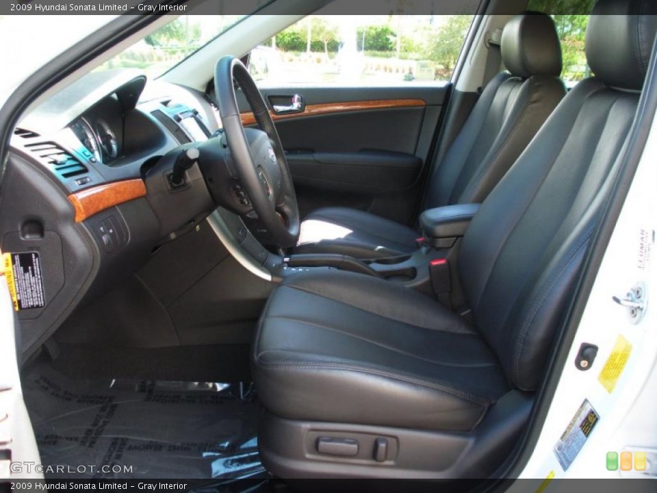 Gray Interior Photo for the 2009 Hyundai Sonata Limited #38745324
