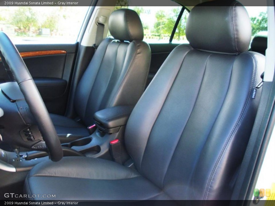 Gray Interior Photo for the 2009 Hyundai Sonata Limited #38745352