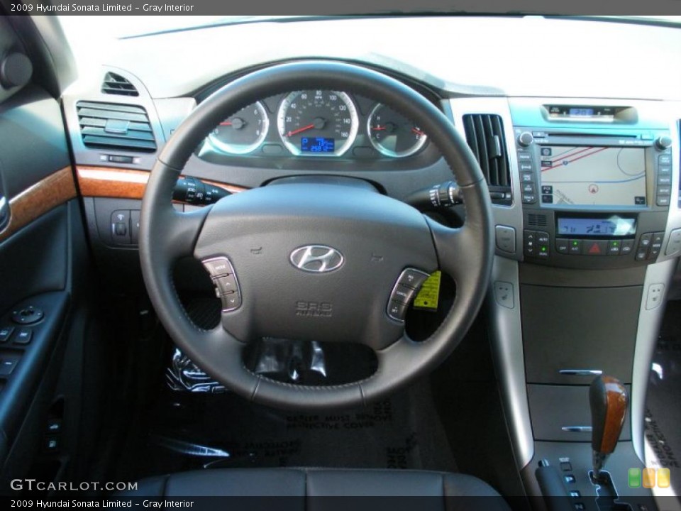 Gray Interior Steering Wheel for the 2009 Hyundai Sonata Limited #38745456