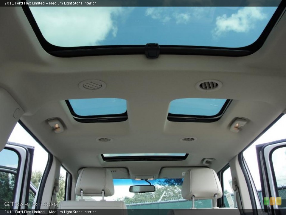 Medium Light Stone Interior Sunroof for the 2011 Ford Flex Limited #38749484