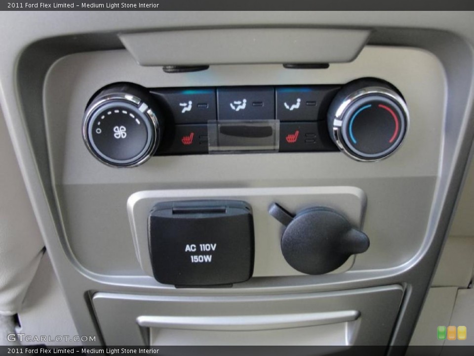Medium Light Stone Interior Controls for the 2011 Ford Flex Limited #38749560