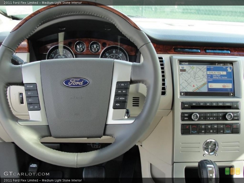 Medium Light Stone Interior Dashboard for the 2011 Ford Flex Limited #38749716