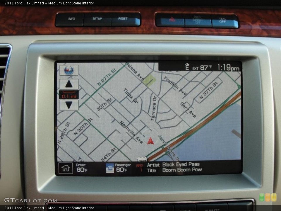 Medium Light Stone Interior Navigation for the 2011 Ford Flex Limited #38749732
