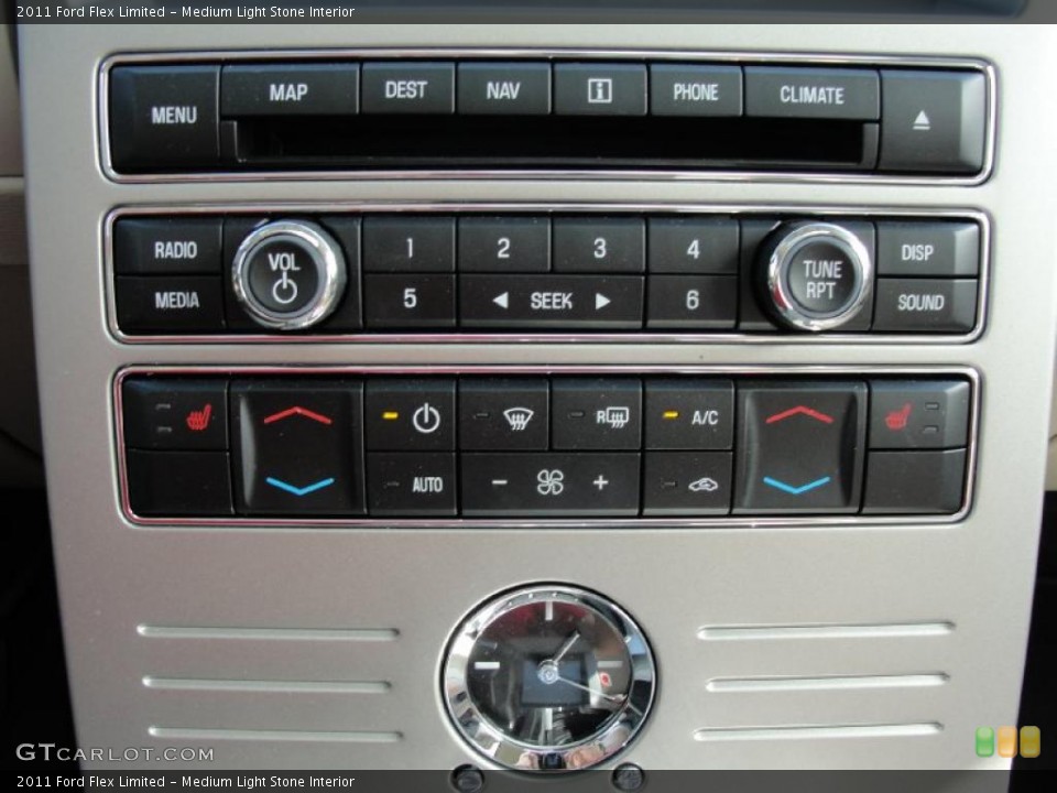 Medium Light Stone Interior Controls for the 2011 Ford Flex Limited #38749748