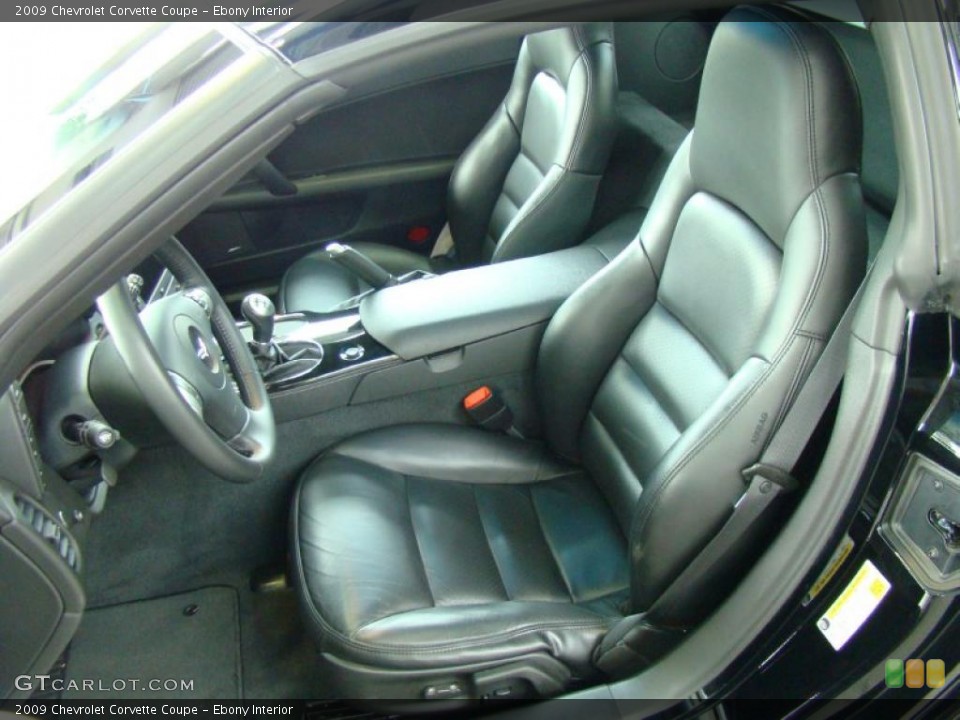 Ebony Interior Photo for the 2009 Chevrolet Corvette Coupe #38749860
