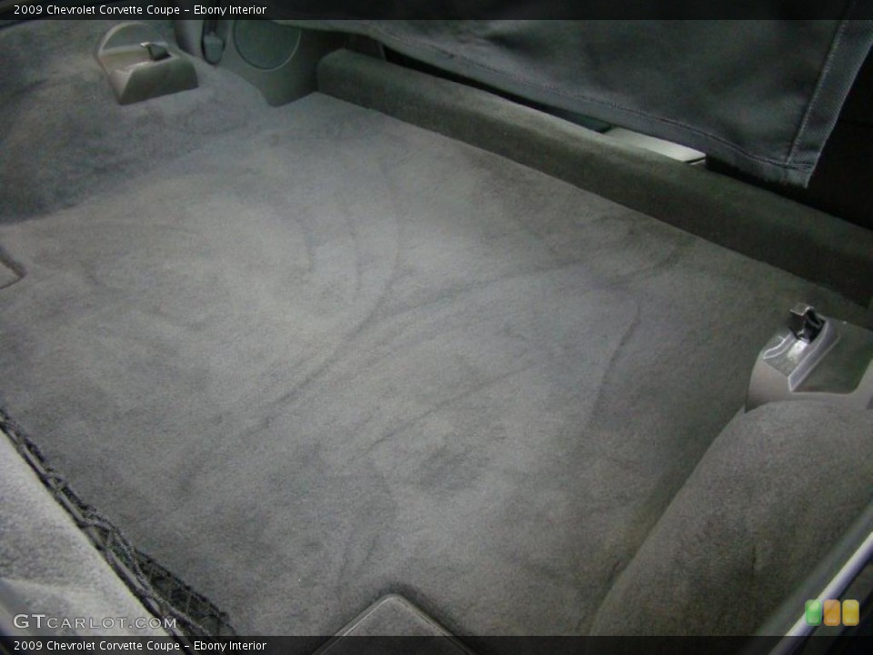 Ebony Interior Trunk for the 2009 Chevrolet Corvette Coupe #38749952