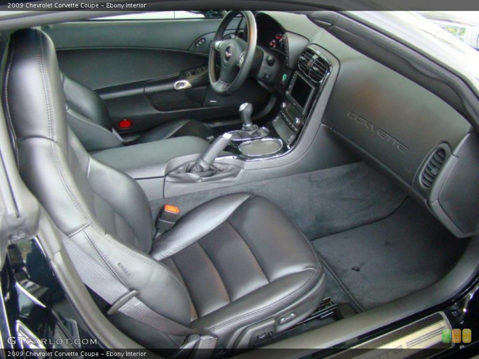 Ebony Interior Photo for the 2009 Chevrolet Corvette Coupe #38749968