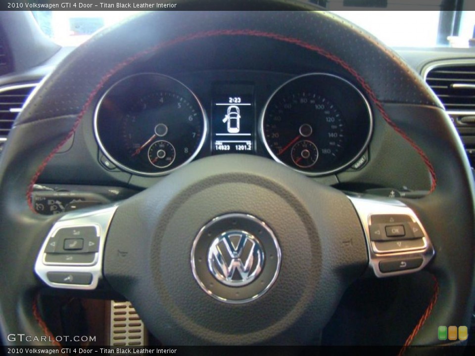 Titan Black Leather Interior Steering Wheel for the 2010 Volkswagen GTI 4 Door #38750208