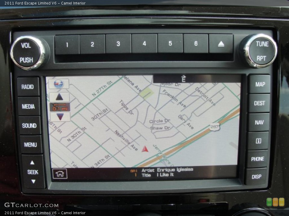 Camel Interior Navigation for the 2011 Ford Escape Limited V6 #38750276