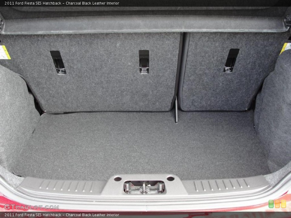 Charcoal Black Leather Interior Trunk for the 2011 Ford Fiesta SES Hatchback #38751052