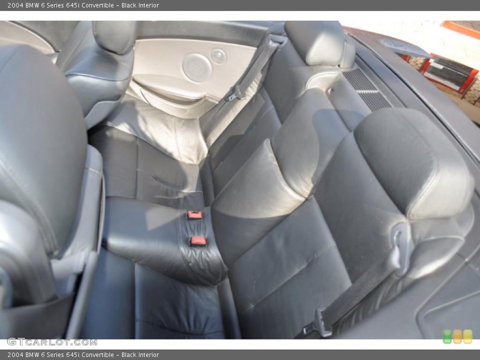 Black Interior Photo for the 2004 BMW 6 Series 645i Convertible #38751120