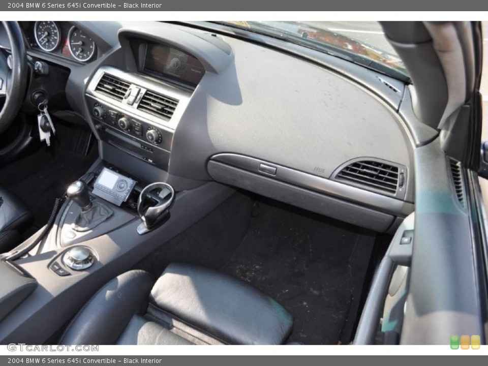 Black Interior Photo for the 2004 BMW 6 Series 645i Convertible #38751188