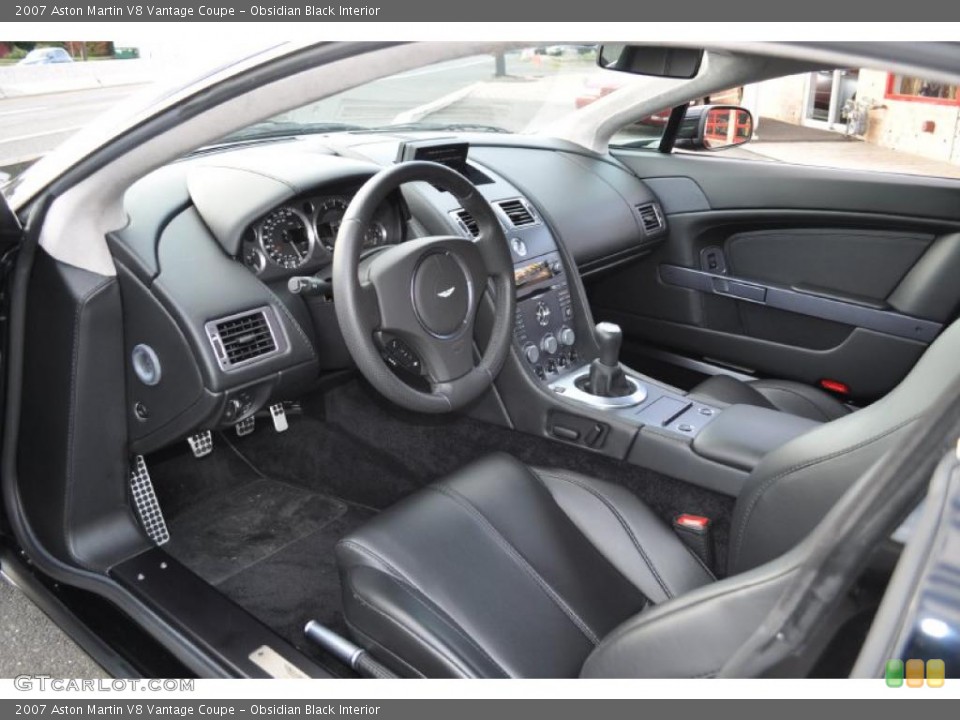 Obsidian Black Interior Prime Interior for the 2007 Aston Martin V8 Vantage Coupe #38751504