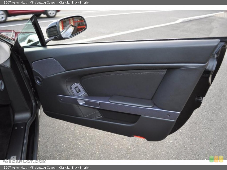 Obsidian Black Interior Door Panel for the 2007 Aston Martin V8 Vantage Coupe #38751808