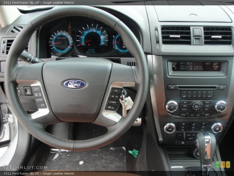 Ginger Leather Interior Dashboard for the 2011 Ford Fusion SEL V6 #38751980