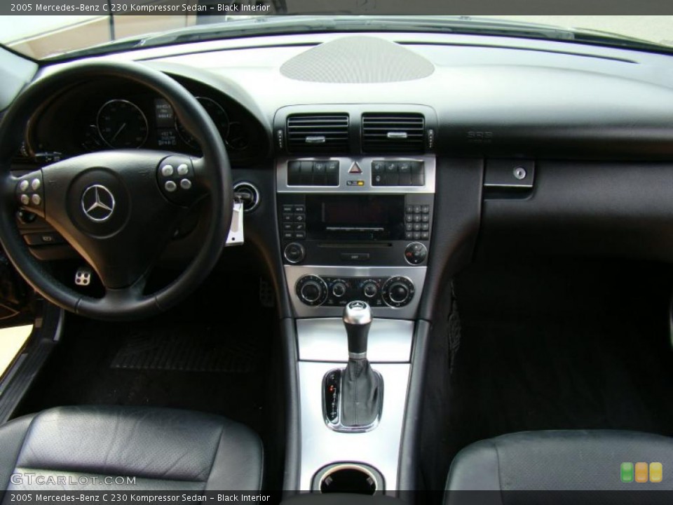 Black Interior Dashboard for the 2005 Mercedes-Benz C 230 Kompressor Sedan #38752936