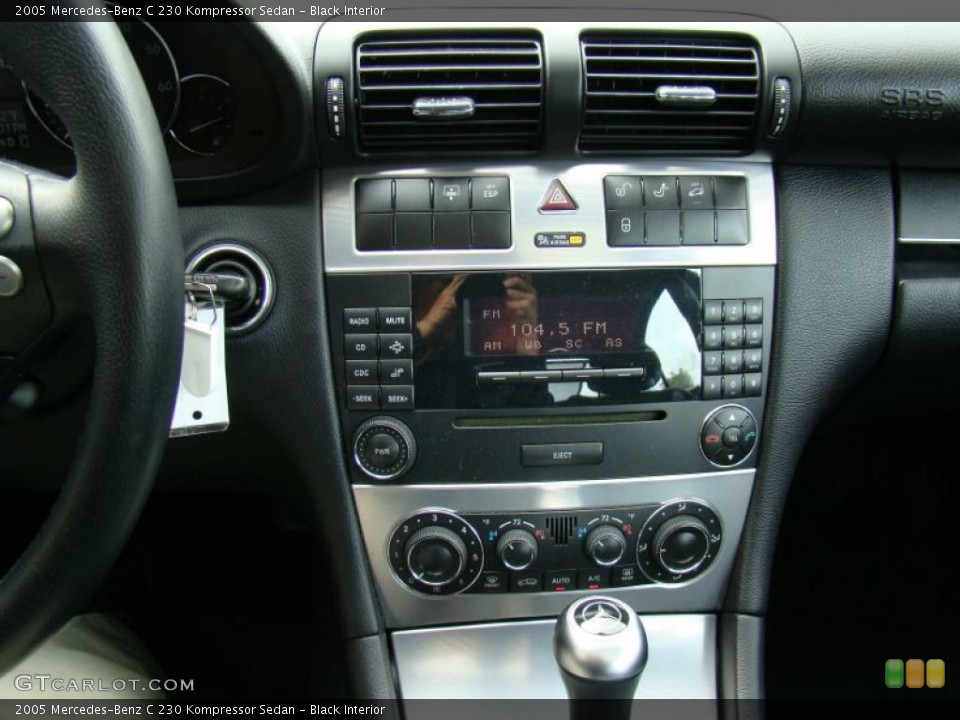 Black Interior Controls for the 2005 Mercedes-Benz C 230 Kompressor Sedan #38753048