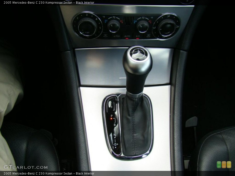 Black Interior Transmission for the 2005 Mercedes-Benz C 230 Kompressor Sedan #38753064