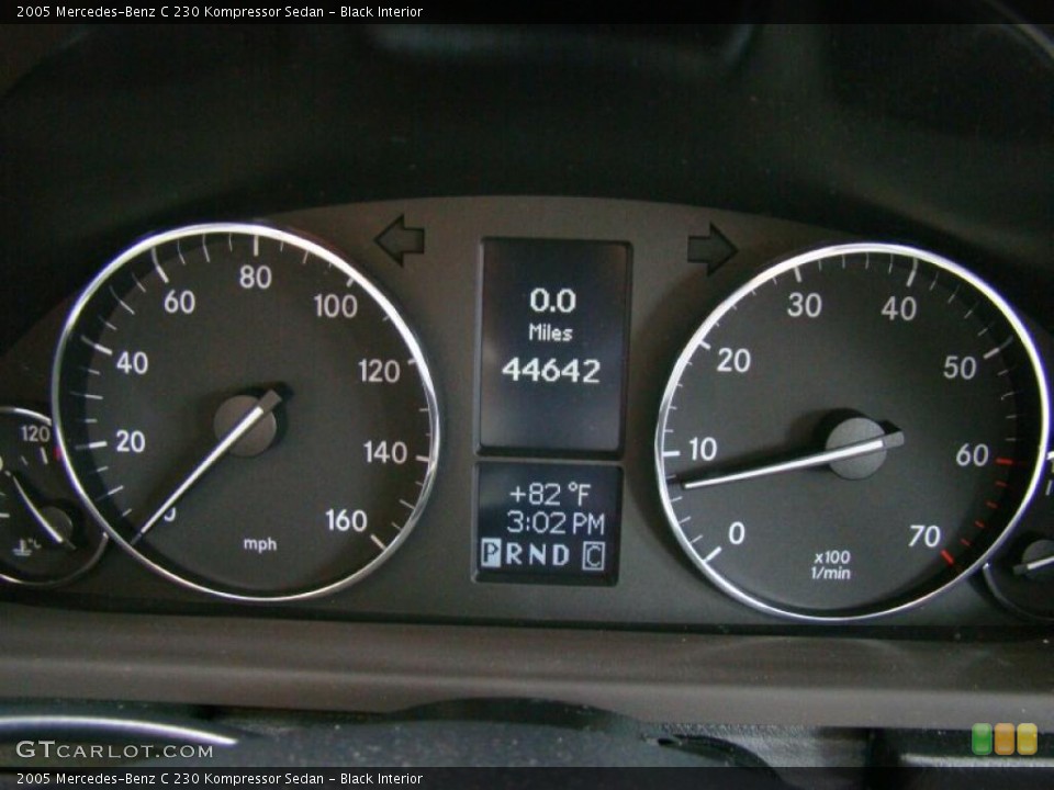Black Interior Gauges for the 2005 Mercedes-Benz C 230 Kompressor Sedan #38753140