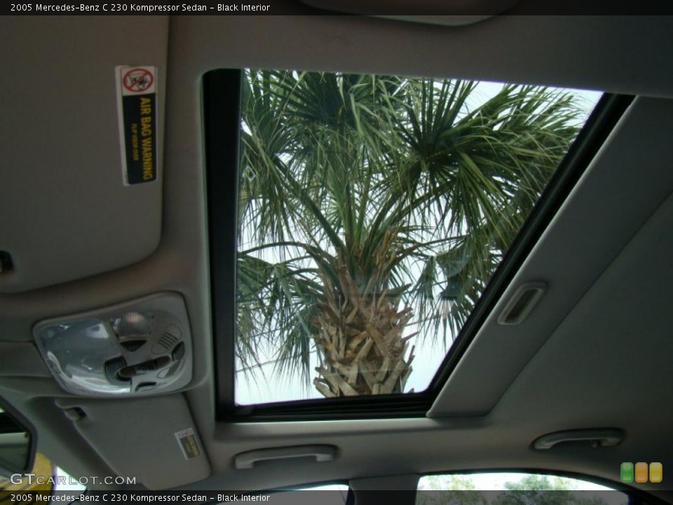 Black Interior Sunroof for the 2005 Mercedes-Benz C 230 Kompressor Sedan #38753336