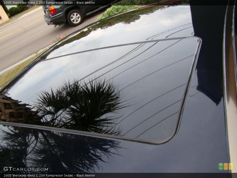 Black Interior Sunroof for the 2005 Mercedes-Benz C 230 Kompressor Sedan #38753356