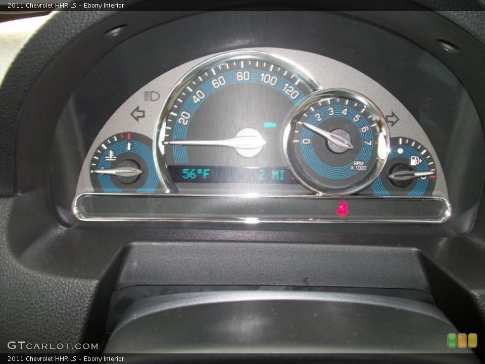 Ebony Interior Gauges for the 2011 Chevrolet HHR LS #38754044