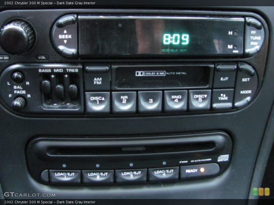Dark Slate Gray Interior Controls for the 2002 Chrysler 300 M Special #38754932