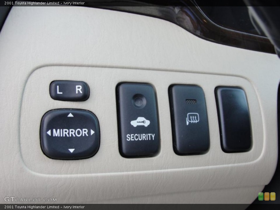 Ivory Interior Controls for the 2001 Toyota Highlander Limited #38755976