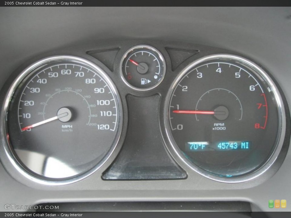 Gray Interior Gauges for the 2005 Chevrolet Cobalt Sedan #38756256