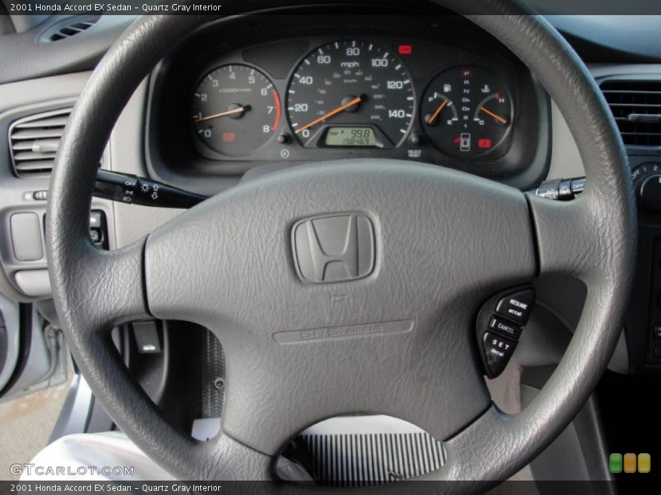 Quartz Gray Interior Steering Wheel for the 2001 Honda Accord EX Sedan #38756632