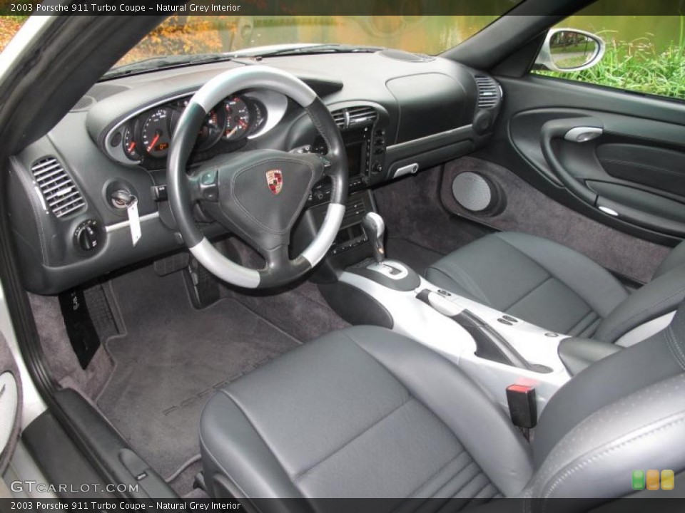 Natural Grey Interior Prime Interior for the 2003 Porsche 911 Turbo Coupe #38757744