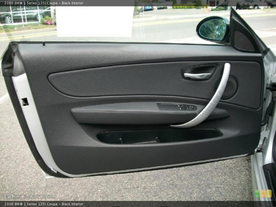 Black Interior Door Panel for the 2008 BMW 1 Series 135i Coupe #38759208