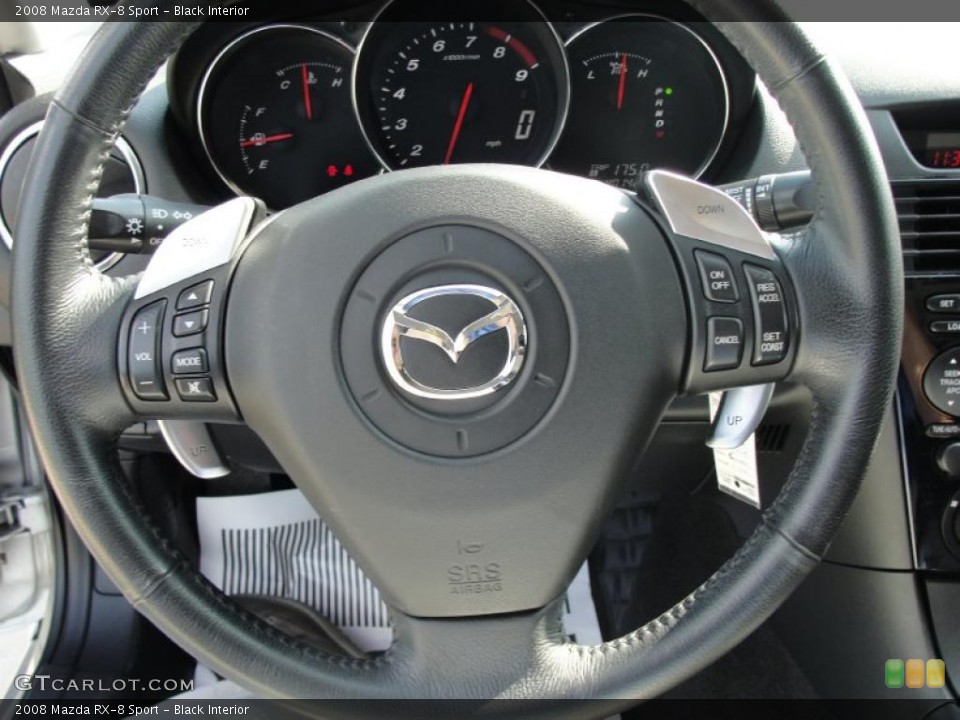 Black Interior Steering Wheel for the 2008 Mazda RX-8 Sport #38760880