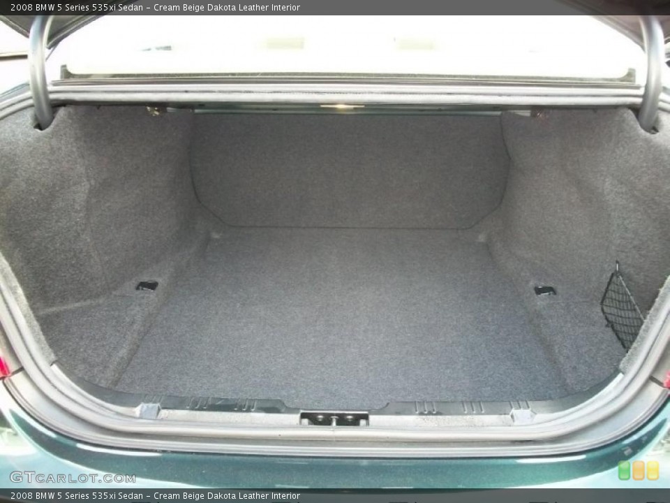 Cream Beige Dakota Leather Interior Trunk for the 2008 BMW 5 Series 535xi Sedan #38762168