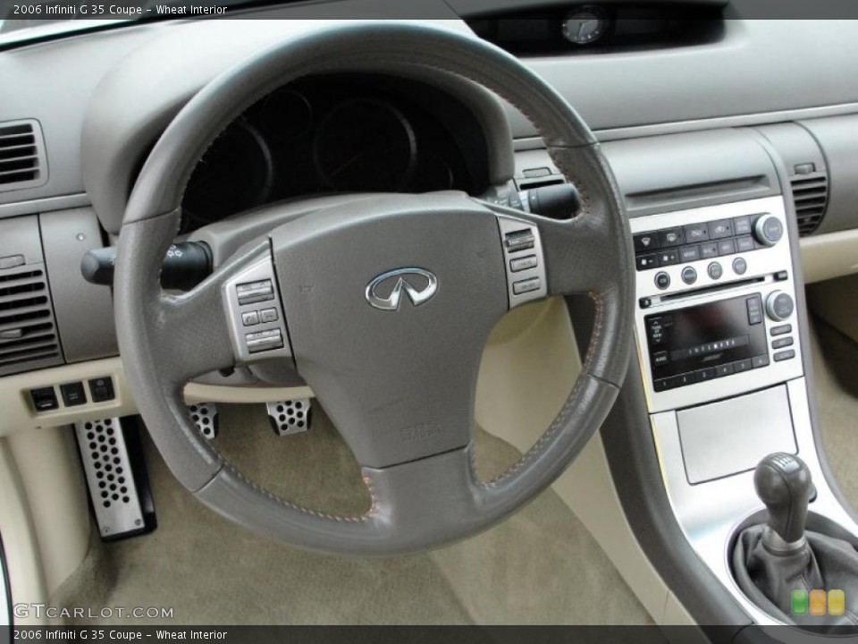 Wheat Interior Steering Wheel for the 2006 Infiniti G 35 Coupe #38762936