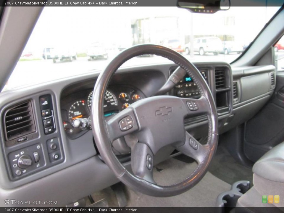 Dark Charcoal Interior Steering Wheel for the 2007 Chevrolet Silverado 3500HD LT Crew Cab 4x4 #38763364