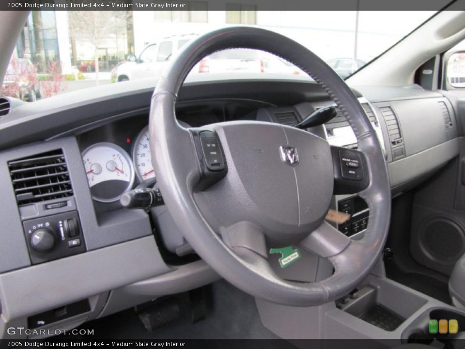 Medium Slate Gray Interior Steering Wheel for the 2005 Dodge Durango Limited 4x4 #38763624
