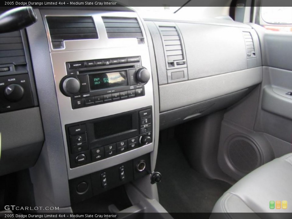 Medium Slate Gray Interior Controls for the 2005 Dodge Durango Limited 4x4 #38763642
