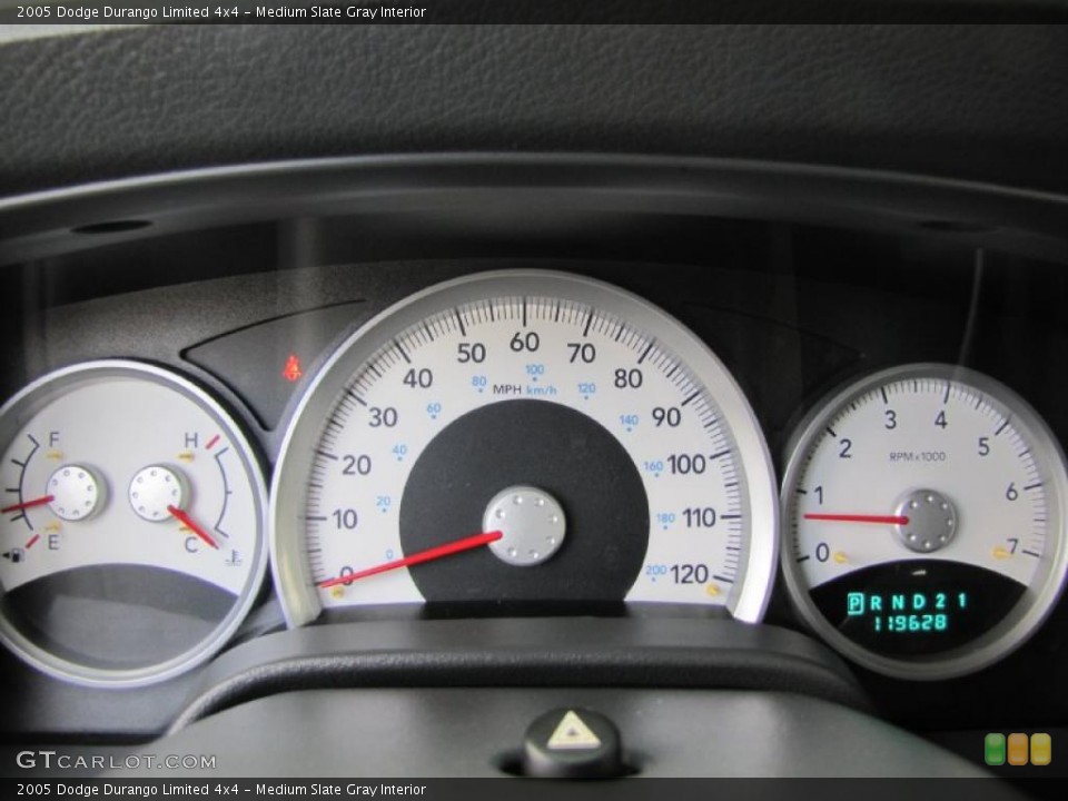 Medium Slate Gray Interior Gauges for the 2005 Dodge Durango Limited 4x4 #38763648